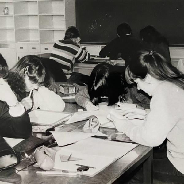 Rechts Suse Bertzbach, links daneben Annette Bulling