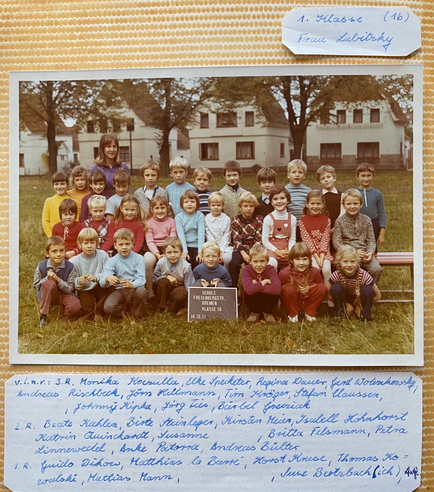 Klasse 1b - mit Namen